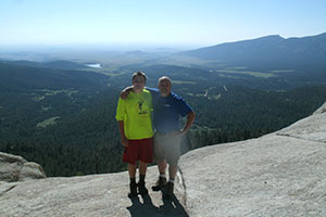 Photo of Joe Turner with son